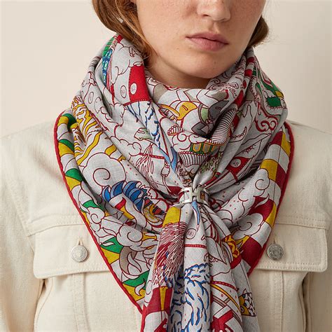 woman wearing hermes scarf|where to buy Hermes scarf.